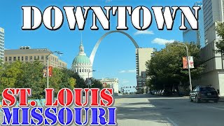 St Louis  Missouri  4K Downtown Drive [upl. by Nna]