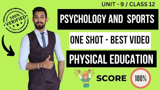 Psychology and Sports  One shot with Proper Notes  Class 12  Unit 9  Rajat arora [upl. by Adriell]