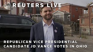 LIVE Republican vice presidential candidate JD Vance votes in Ohio [upl. by Atiniv]