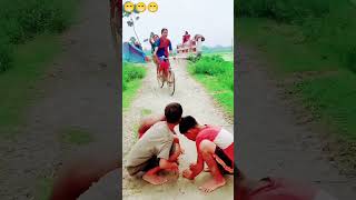 village women cycle riding funny moments shorts [upl. by Novled]