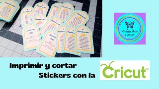 Imprimir y Cortar Stickers con la Cricut [upl. by Mastat]