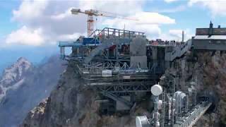 Zeitraffer Bergstation  Seilbahn Zugspitze [upl. by Eednak]