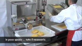 Pastation macchinario per pasta fresca per Ristoranti Gastronomie e piccoli Pastifici [upl. by Tnahsarp]