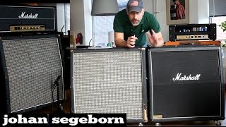 Vintage Vs New Marshall 4x12  with the same Pulsonic Greenbacks [upl. by Dez732]