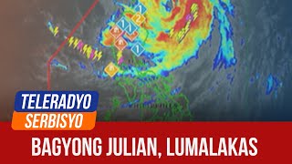 ‘Julian’ strengthens into typhoon  Teleradyo Serbisyo 29 September 2024 [upl. by Odrareve]