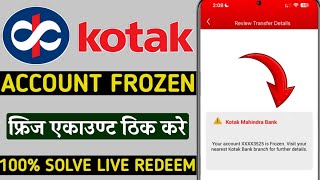 kotak mahindra bank your account is frozen visit your nearest kotak bank branch for further details [upl. by Sholem355]