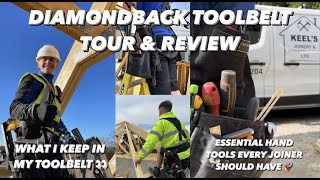 Toolbelt Tour  Diamond Back toolbelt review carpenter edition 🔨 [upl. by Freud]