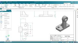 Solid Edge 24  Zeichnung für Bauteil 24 [upl. by Primaveria]