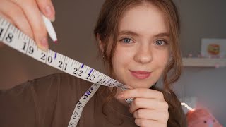 ASMR Measuring You Roleplay 📏 Drawing on your face [upl. by Avuha]