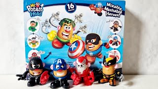 Unboxing Mr Potato Head Avengers Series ASMR Venom Ironman Captain Amerika Wolverine [upl. by Atsyrt]