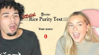 Antonio amp Maddy Take a Rice Purity Test [upl. by Cloe]