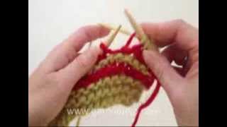 How to knit short rows in garter st with wrap [upl. by Saloma]