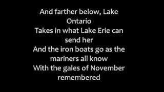 Gordon Lightfoot  The Wreck of the Edmund Fitzgerald Lyrics [upl. by Dennis]