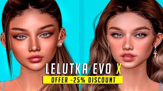 LeLUTKA EvoX 25 OFF  The Inithium Event Special  Second Life BOM head [upl. by Mairem]