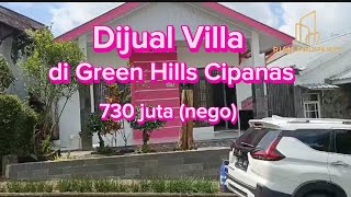 dijual villa green hills cipanas 730 juta nego [upl. by Mandie]