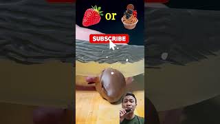 Strawberry 🍓 Or Cake 🍰 chocolate testyourself fruit satisfying funny greenscreen comedy [upl. by Eesdnil]