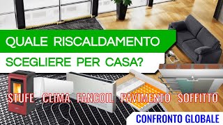 Qual è il MIGLIORE impianto di RISCALDAMENTO  Confronto globale [upl. by Felicio]