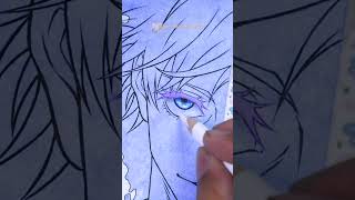 Drawing Gojo VS Sukuna 😲 from Jujutsu Kaisen  Part 1 shorts gojo jujutsukaisen drawinganime [upl. by Ynogoham]