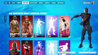 OG Fortnite Chapter 1 Most Wanted Items [upl. by Walburga641]