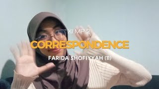 REMEDIAL KORESPONDENSI — FARIDA SHOFIYYAH XI MP 2 [upl. by Severn632]