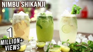 Nimbu Shikanji Recipe  Shikanji Recipe 3 Ways  Navratri Recipe  Shikanji Masala  Varun Inamdar [upl. by Tterab717]