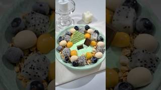 Cooling fruit ice cream drink juice smoothie cooling fruit cold ice cream asmr dessert cake [upl. by Wengert878]