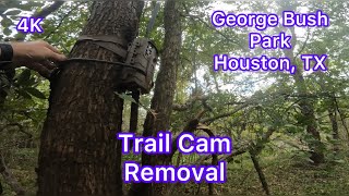 Trail cam removal in George Bush Park Houston September 4 2024 [upl. by Mailli]