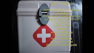 15 First Aid Kit amp Items for Emergency Management at Home  Pharmacist SRaz [upl. by Aix]