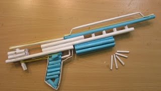 How to make a Paper Gun that Shoots  Paper Pistol   Bizon Airsoft Gun [upl. by Hebner]