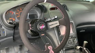 How To Install A Quick ReleaseSteering Wheel Celica [upl. by Ohl727]