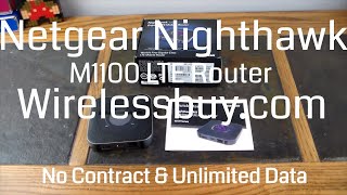 Netgear Nighthawk M1 1100 Gigabit LTE Mobile Router amp WirelessBuyCom Plans Perfect Combo [upl. by Imot]