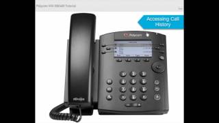 Polycom VVX 300 Lesson 14 Accessing Call History [upl. by Zirtaeb]