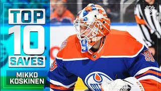 Top 10 Mikko Koskinen saves from 201819 [upl. by Elawalo658]