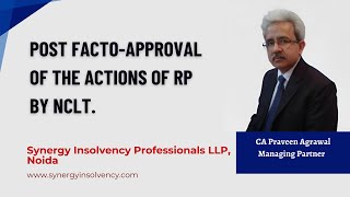 NCLT PostFacto Approval Explained [upl. by Belinda]