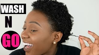 Wash and Go Short NATURAL 4C HAIR  TWA Tutorial [upl. by Keynes585]