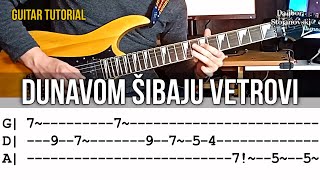 YU Grupa  Dunavom Šibaju Vetrovi  Lekcija Za Gitaru  Guitar Tutorial  Dalibor Stojanovski [upl. by Cirdec]