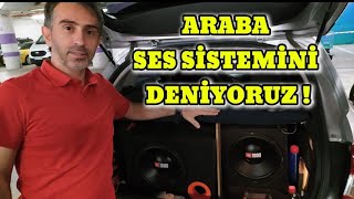 ARABA SES SİSTEMİNİ DENİYORUZ [upl. by Ycnaf]