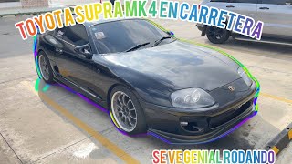 TOYOTA SUPRA MK4 RODANDO EN CARRETERA [upl. by Namreg661]