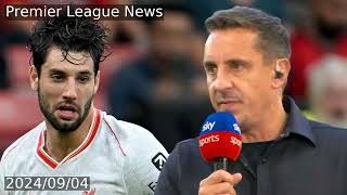 Gary Neville was ‘unprofessional’ for Man Utd vs Liverpool game before slamming Szoboszlai [upl. by Hirasuna]