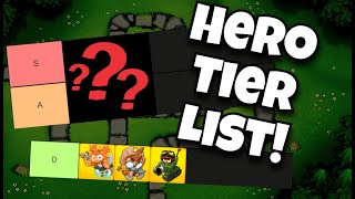 HERO TIER LIST to Help YOU Get EASY Black Borders Update 432 Bloons TD6 [upl. by Noyart]