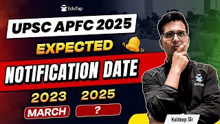 UPSC EPFO APFC 2025 Notification Update  EPFO APFC Vacancies  UPSC EPFO Recruitment 2025  EduTap [upl. by Aires]