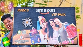 Amazon VIP Cracker Gift Box Unboxing💥 Sivakasi Crackers 2024🧨 75 Items [upl. by Oirotciv]