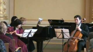 Martinu Trio 1 mov flute Atsuko Koga cello Marcel Koerner piano Zane Stradyna [upl. by Eidarb861]