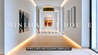 Timeless Minimalism Elevating Home Design with Pure Lines and Elegant Simplicity [upl. by Helbonnas]