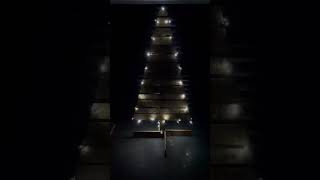 Pallet Wood Christmas Tree Project woodworking palletwood diychristmastree christmasdecor [upl. by Minor]