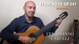 Carulli Op241 No 19 Andantino  Classical Guitar Etude  Played by Jonathan Richter [upl. by Ortensia]