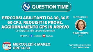 Percorsi abilitanti da 30 36 e 60 cfu requisiti e prove Aggiornamento GPS in arrivo [upl. by Homerus]