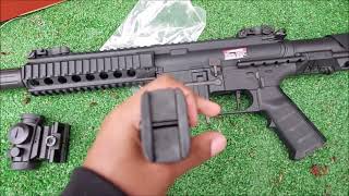 King Arms PDW 9mm SBR Airsoft Gun Review Unboxing airsoft evike [upl. by Selemas]