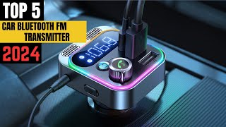 TOP 5 Best Bluetooth Transmitter for Car 2024 [upl. by Aidyn763]