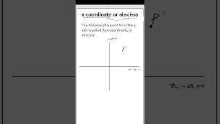 x coordinate or abscissa  COORDINATE GEOMETRY  CLASS 9 exam basicmath education mathematics [upl. by Eldrid755]